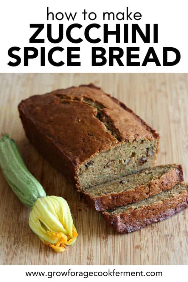 Zucchini Spice Bread (Made With Butter)