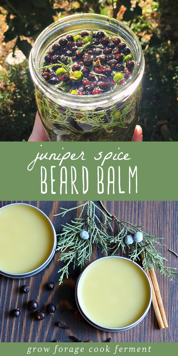 Juniper Spice Beard Balm: Homemade Natural Beard Care