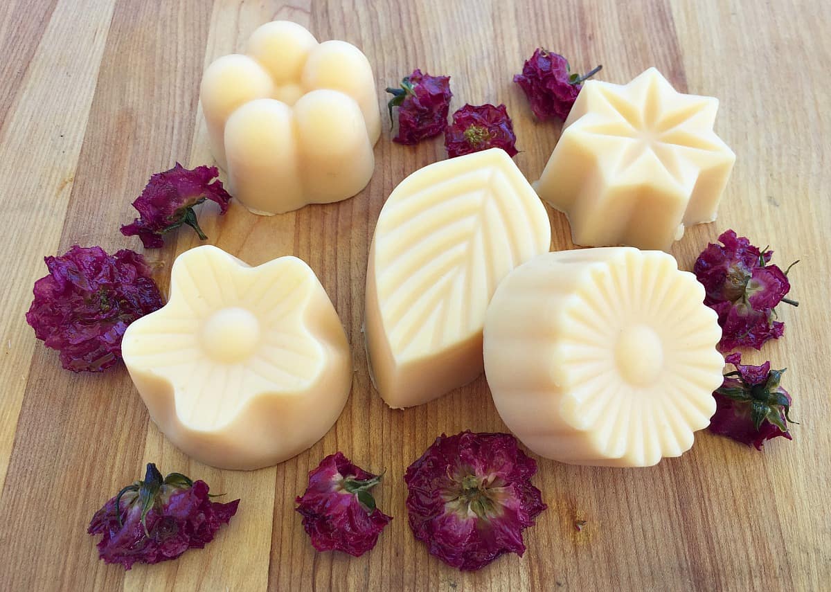 How to Make Skin Soothing Rose Lotion Bars