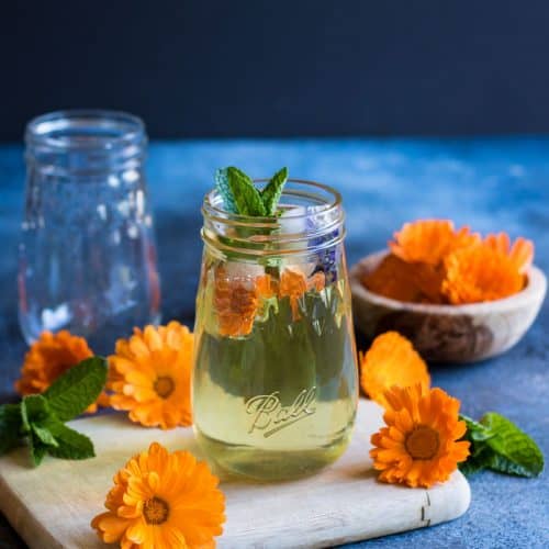 Calendula Iced Tea: Botanical & Refreshing