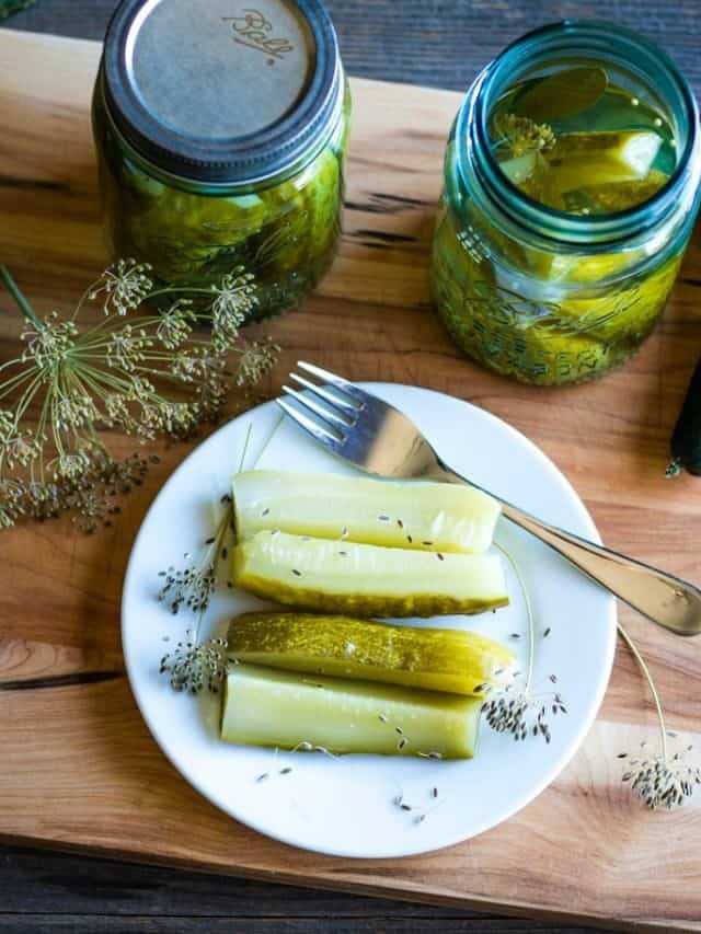 Kosher Dill Pickles Canning Recipe