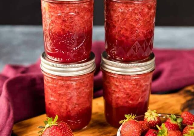 lower sugar strawberry jam