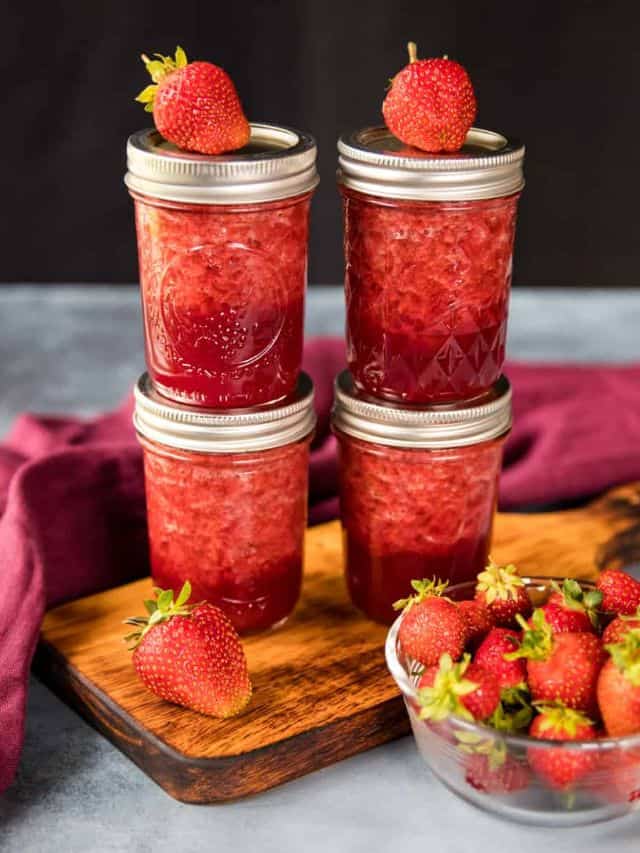 Low Sugar Strawberry Jam Recipe for Canning