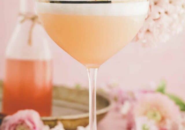 rhubarb gin cocktail