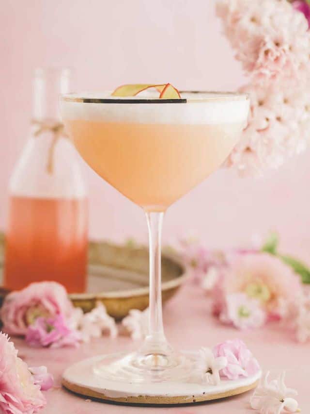 Rhubarb Gin Cocktail