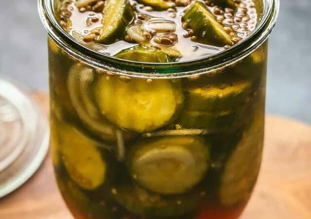 refrigerator bread and butter pickles