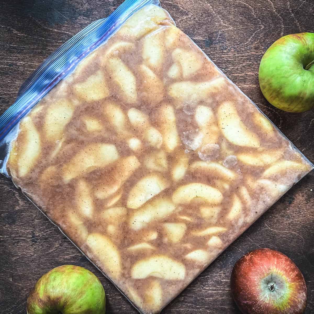 Freezing Apples for Pie Filling