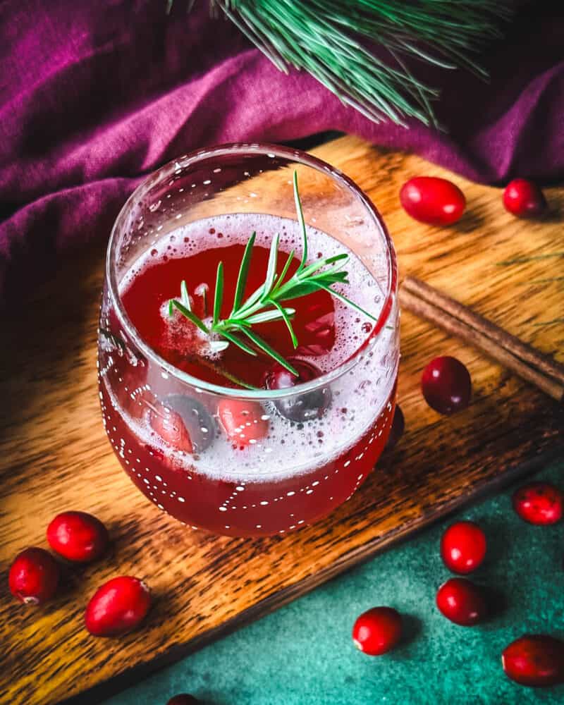 Cranberry Champagne Cocktail