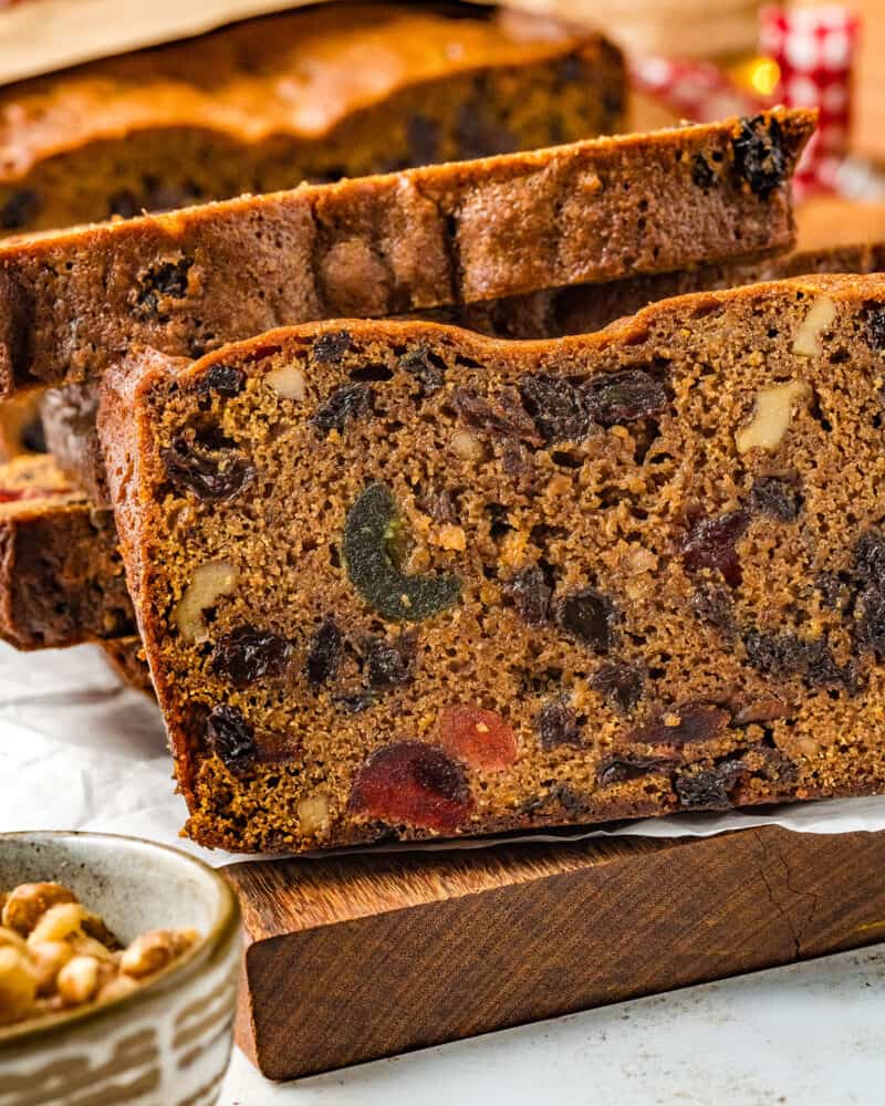 Old Fashioned Fruit Cake Loaf (with Rum Option)