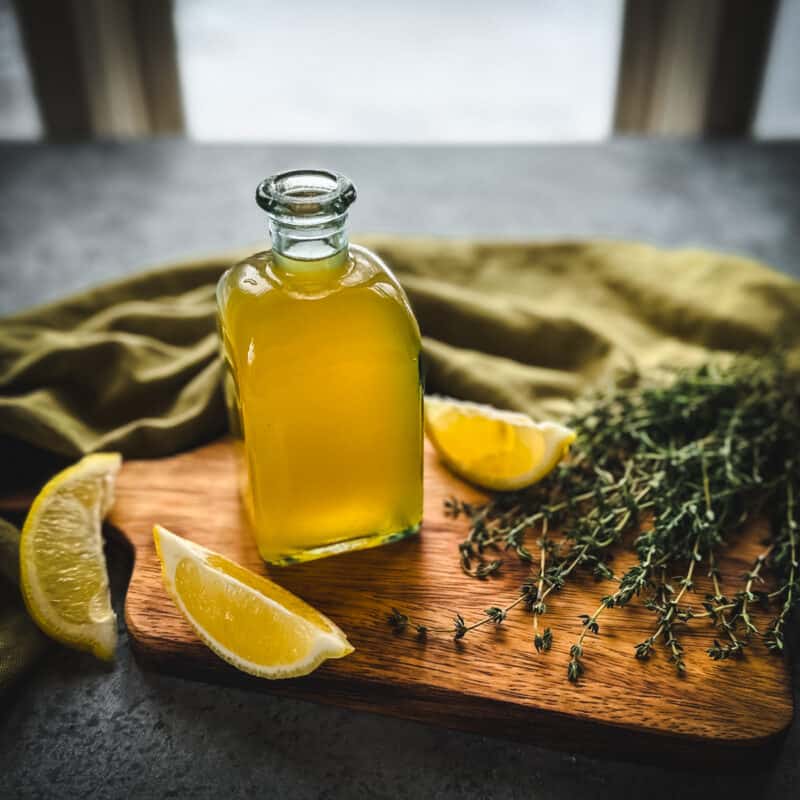 Thyme Cough Syrup with Honey and Lemon