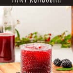 blackberry mint kombucha