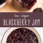 low sugar blackberry jam