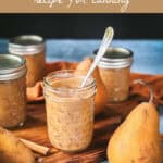 pear butter recipe for canning