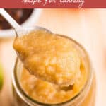 sugar free applesauce for canning