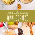 water bath canning applesauce