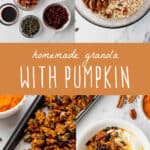 homemade granola with pumpkin